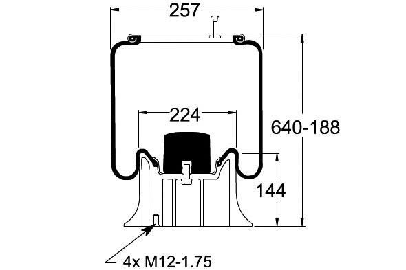 PE AUTOMOTIVE Metallipalje, ilmajousitus 084.199-41A